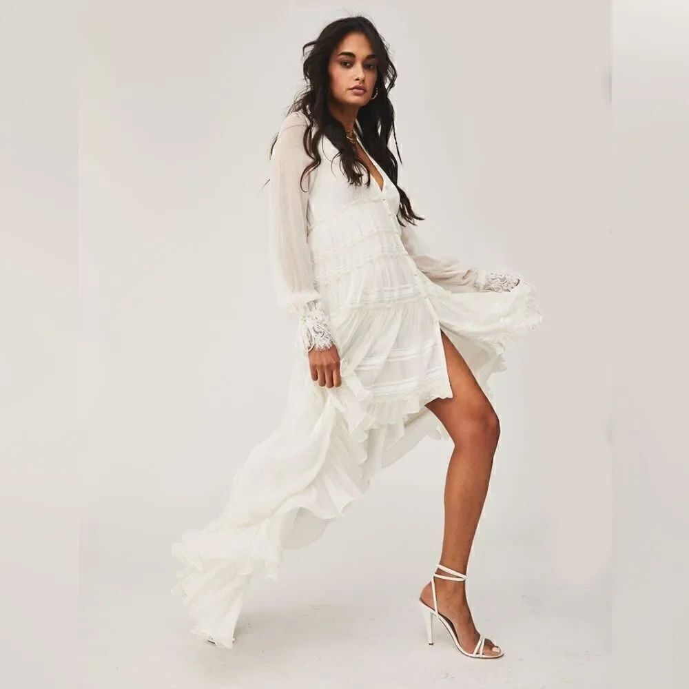 Free People Rococo Sand Low Long Dress